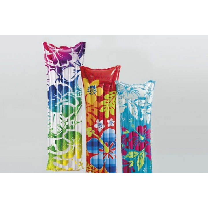Nafukovací lehátko Intex potisk/transparent 183 x 69 cm