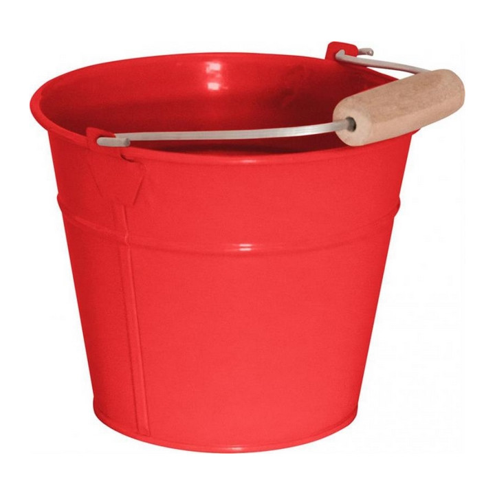 Woody Zahradní kyblík - červený, kov