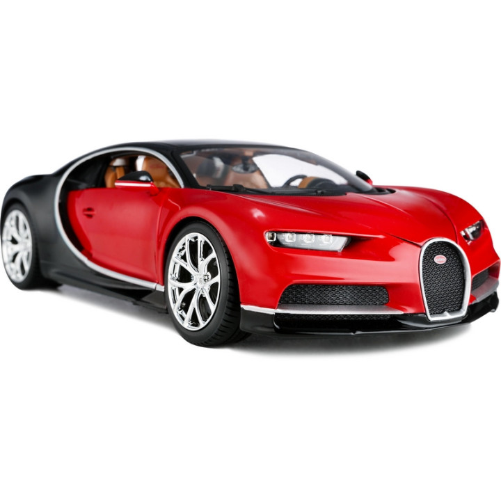 BUGATTI CHIRON 1:18 červeno-černé