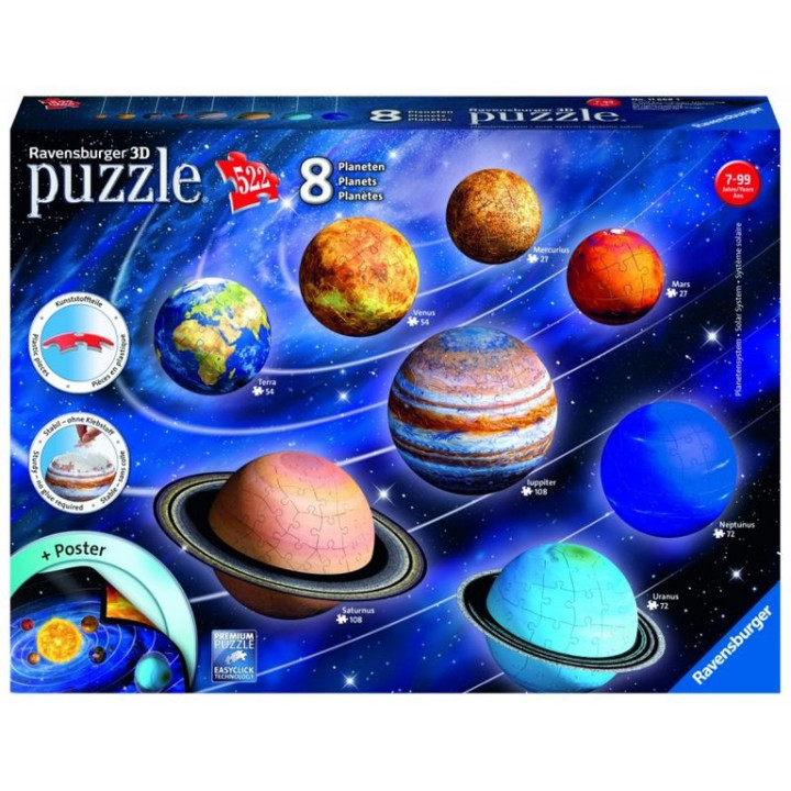 Planetární soustava  522 dílků 3D