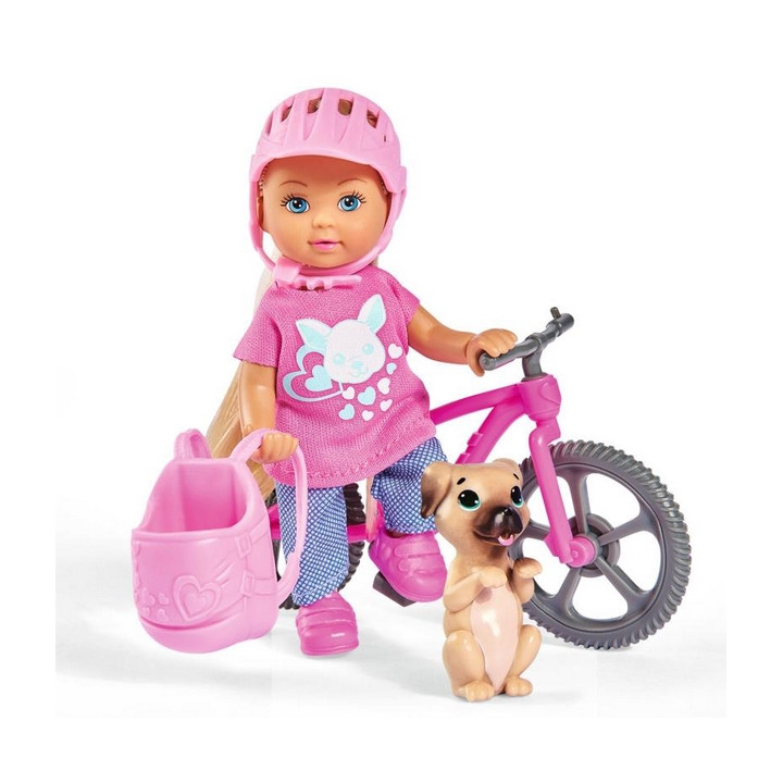 Panenka Evička s bicyklem