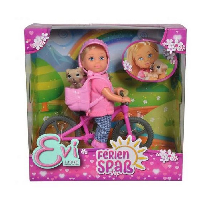 Panenka Evička s bicyklem