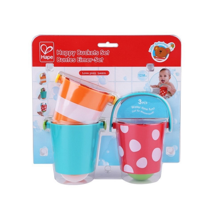 Hape Hračky do vody - Veselé kbelíky, set