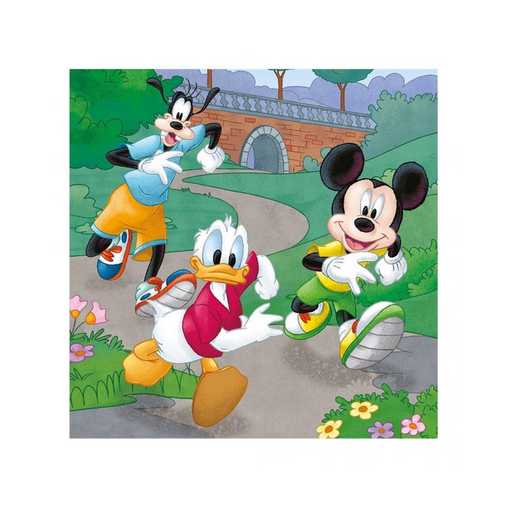 Puzzle Walt Disney Mickey a Minnie sportovci 3x55d