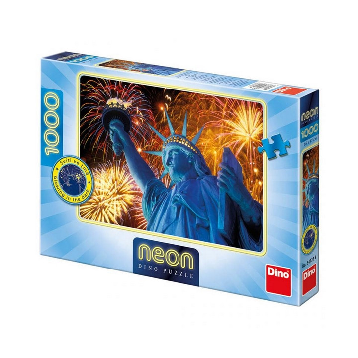 ZÁŘÍCÍ SOCHA SVOBODY 1000 neon Puzzle