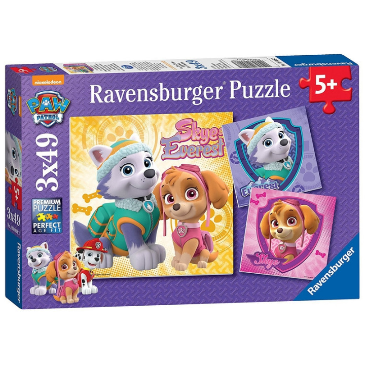 Ravensburger Tlapková Patrola 3x49 dílků Paw Patrol