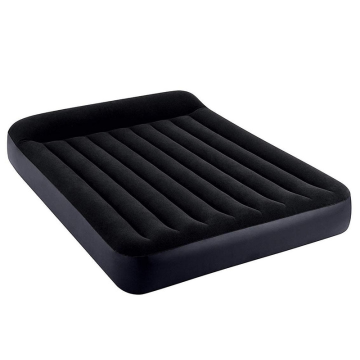 Intex 64150 Nafukovací postel Dura Beam Queen Standard series 152x203x25 cm se zvednutým podhlavníkem a el. pumpou