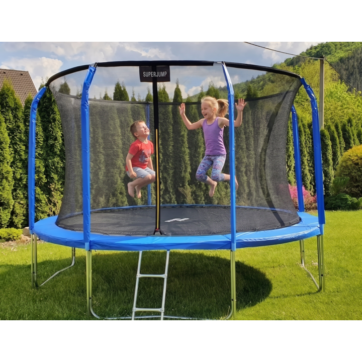 SuperJump Trampolína 500 cm + VNITŘNÍ ochranná síť + žebřík