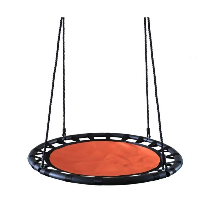 Houpací kruh 100 cm oranžovo-černý