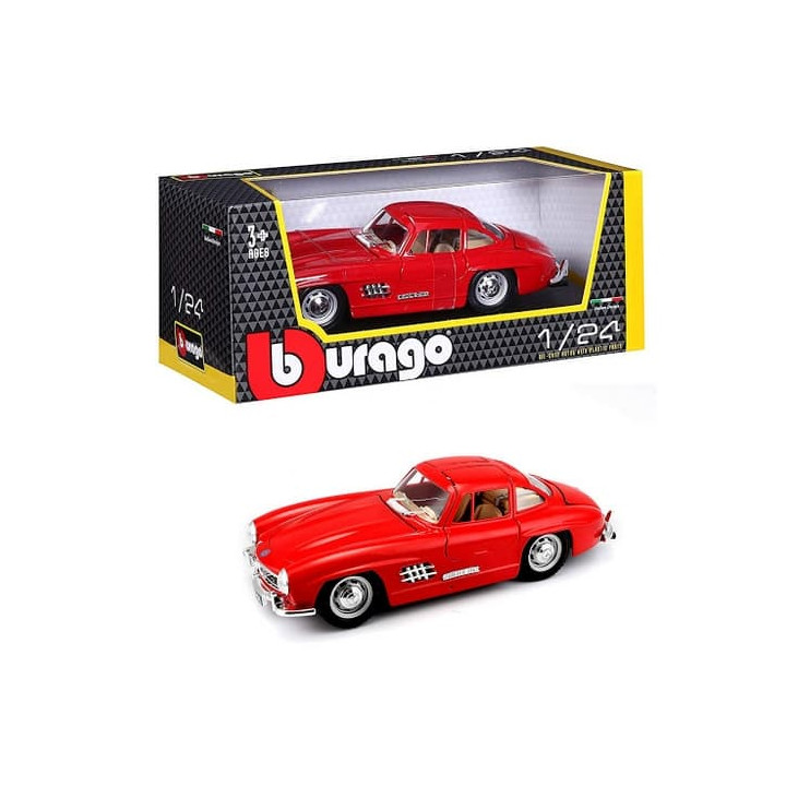 Bburago 1:24 Mercedes Benz 300SL Red