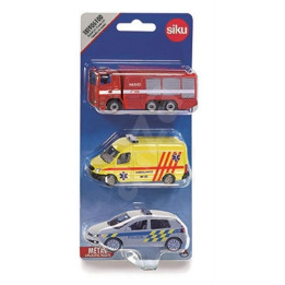 SIKU 1819 česká verze - set mix policie, hasiči, ambulance