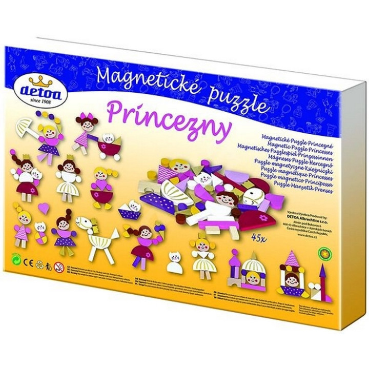 Detoa Magnetické puzzle Princezny