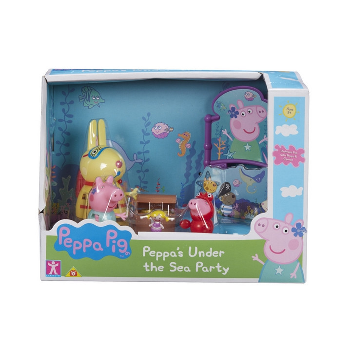 Prasátko Peppa sada Svět pod vodou - 3 figurky a doplňky