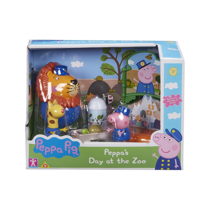 Prasátko Peppa sada ZOO - 3 figurky a doplňky