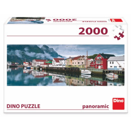 DINO puzzle 2000 Rybářská vesnice panoramic