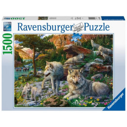 Ravensburger Puzzle 1500 dílků Jarní vlci