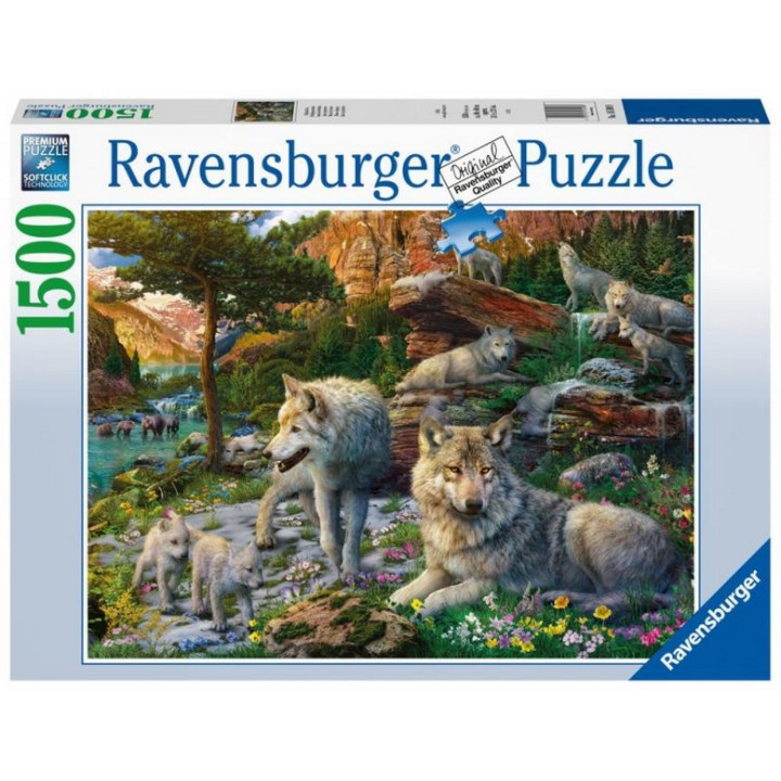 Ravensburger Puzzle 1500 dílků Jarní vlci