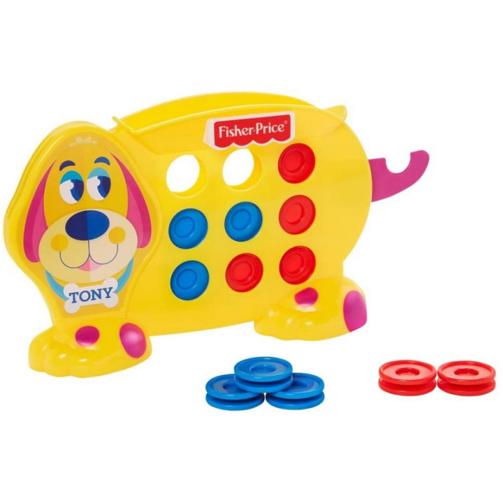Fisher Price Hra pro předškoláky piškvorky s pejskem Tonym GWN53