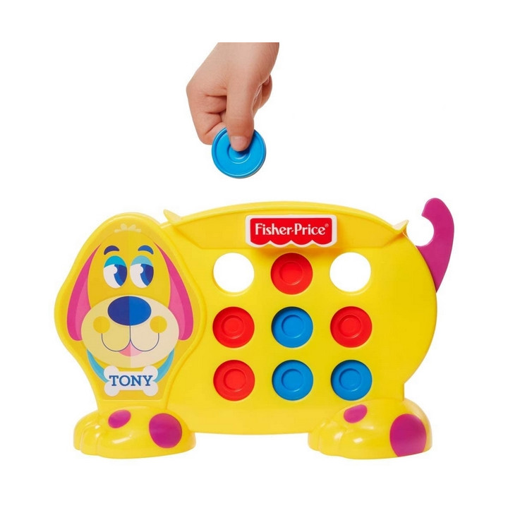 Fisher Price Hra pro předškoláky piškvorky s pejskem Tonym GWN53