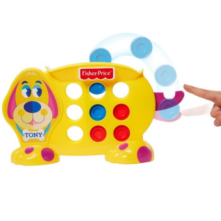 Fisher Price Hra pro předškoláky piškvorky s pejskem Tonym GWN53