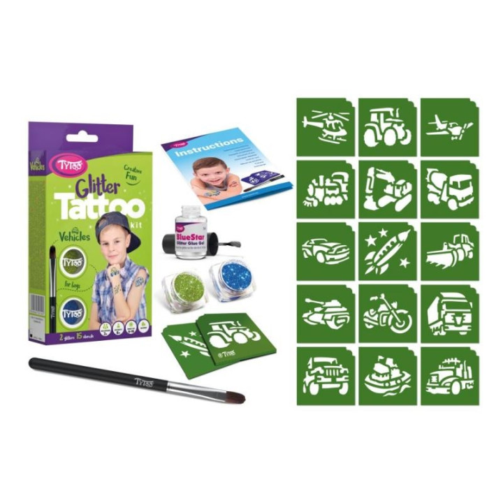 TyToo Vehicles - třpytivé tetování