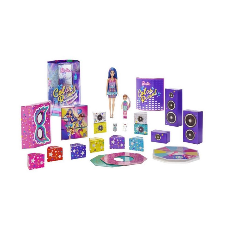 Barbie COLOR REVEAL VÁNOČNÍ HERNÍ SET