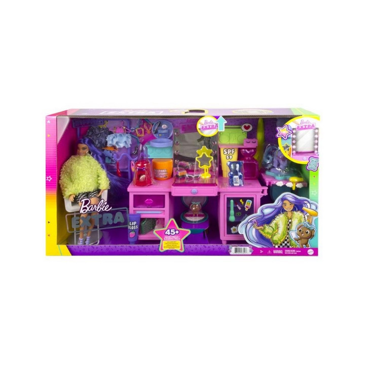Barbie EXTRA ŠATNÍK S PANENKOU HERNÍ SET