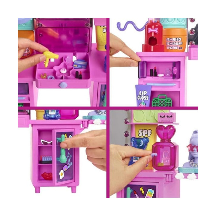 Barbie EXTRA ŠATNÍK S PANENKOU HERNÍ SET