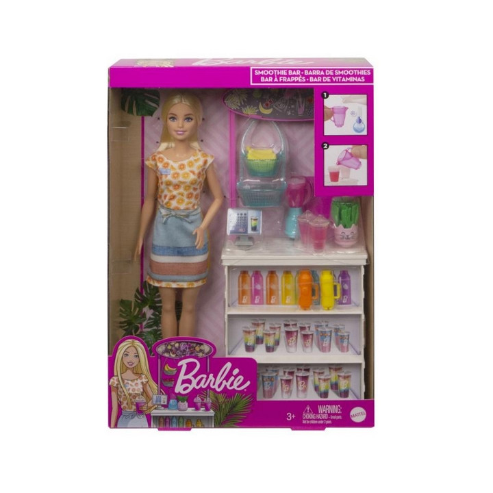 Barbie SMOOTHIE STÁNEK S PANENKOU