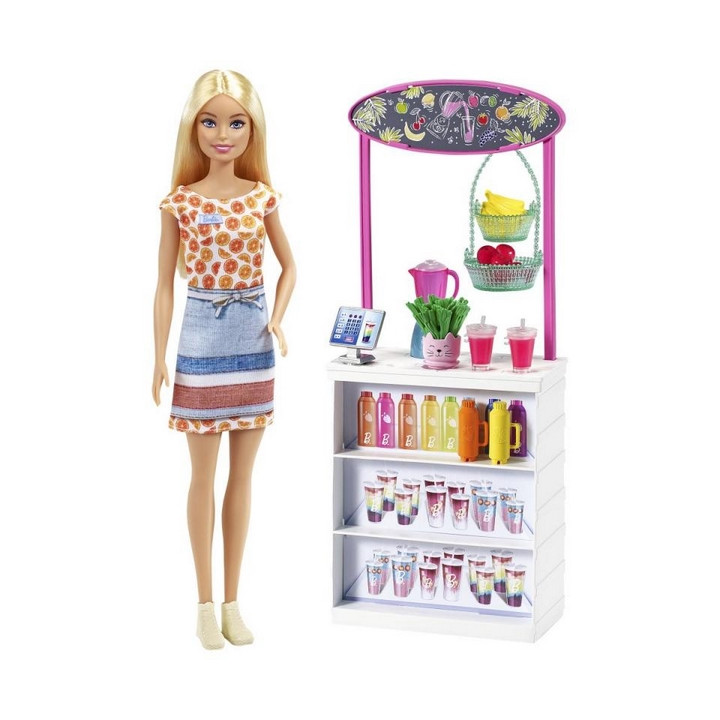 Barbie SMOOTHIE STÁNEK S PANENKOU