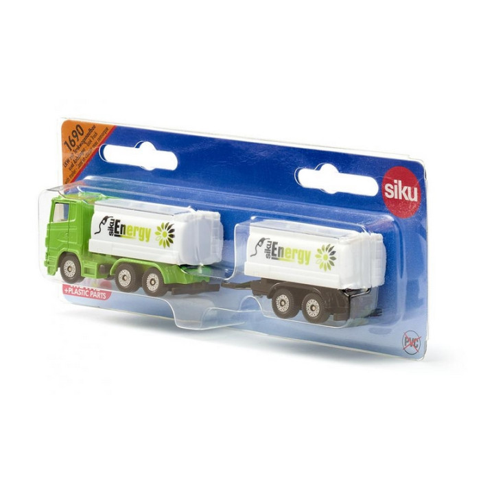 SIKU Super 1690 - Kamion s cisternou a vlekem 1:87