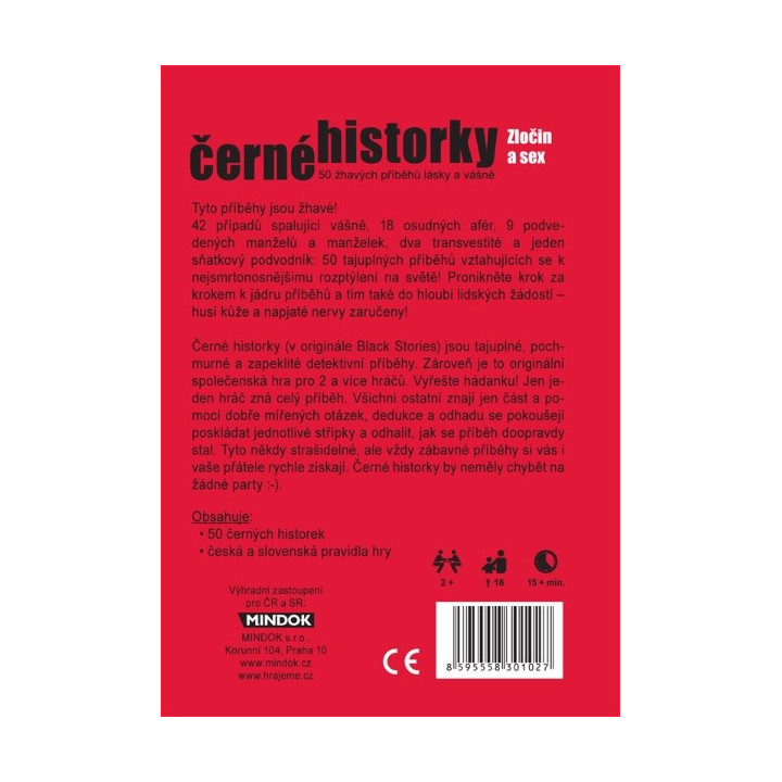Mindok Černé historky: Zločin a sex