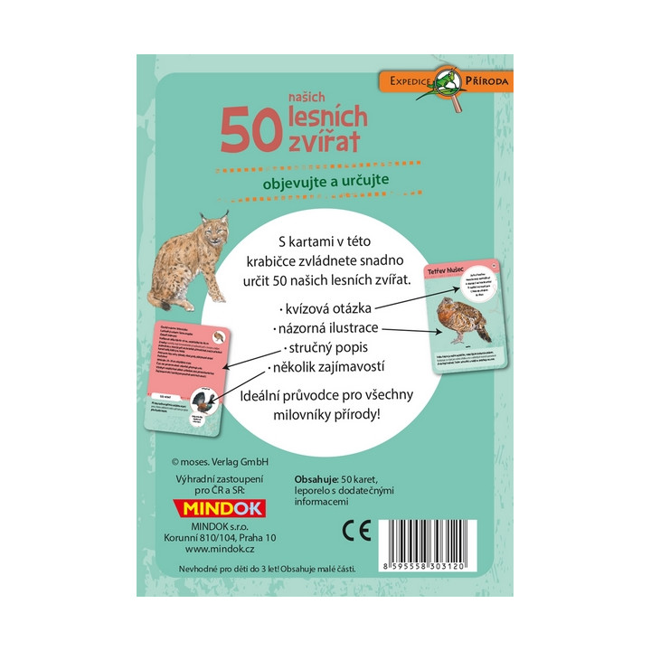 Mindok Expedice příroda: 50 našich lesních zvířat