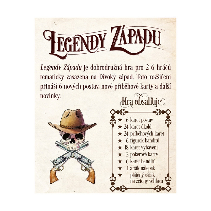 Mindok Legendy západu: 1. rozšíření - Hrst novinek