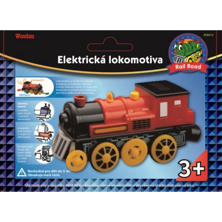 Maxim 50412 Elektrická lokomotiva - červená