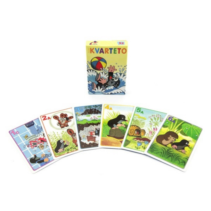 Kvarteto: Krtek - společenská hra - karty