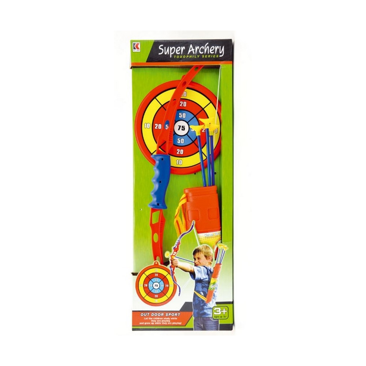Luk 71cm +3 šípy v pouzdře + terč