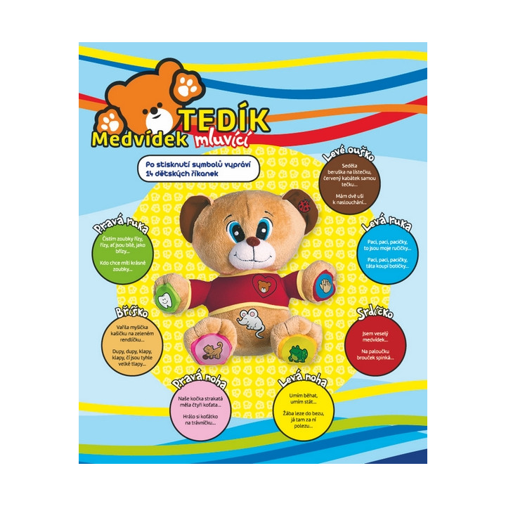 Medvěd Tedík mluvící 30cm