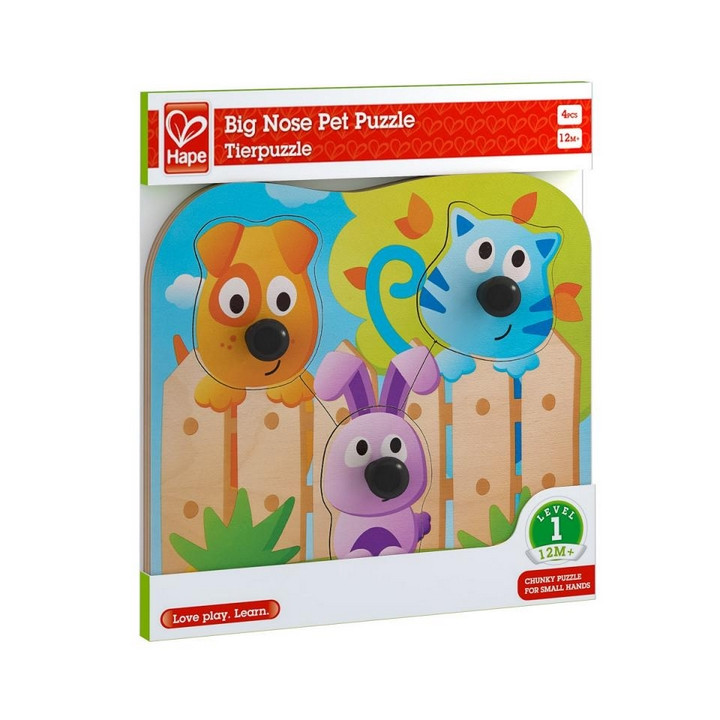 Hape Puzzle s úchytkami - Domácí zvířátka
